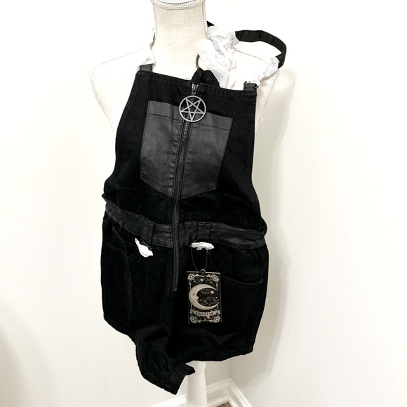Killstar Pants & Jumpsuits Killstar Denim Shortalls S New Poshmark